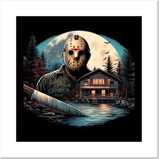 "Camp Crystal Lake's Silent Sentinel: Jason Voorhees Limited Edition Posters and Art